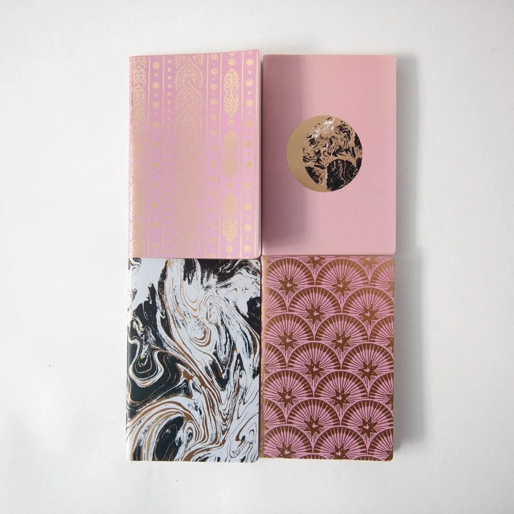 Mini Journals | Set of 4 Print Fresh Portable Pocket Softcover